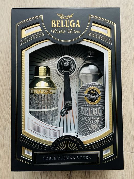Zestaw shaker barmański Beluga Gold Line Vodka