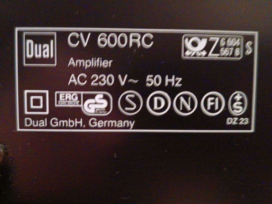 Dual CV 600 RC.Підсилювач (Germany)