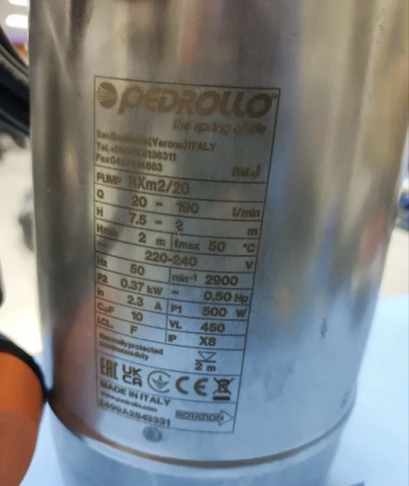 Bomba Agua Pedrollo RXm2 como nova