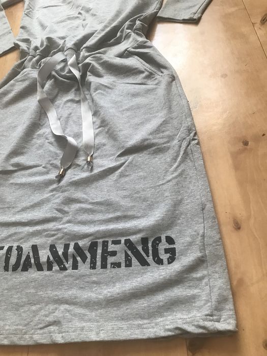 Sukienka dzianinowa szara rozm. L/XL  GIORGIA