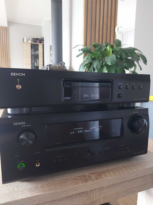 Denon AVR 1611 amplituner rds kino domowe 5.1 cd Denon DCD 520AE wieża