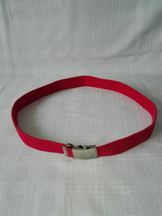 Pasek męski, czerwony 110cm