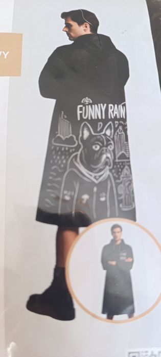 Płaszcz przeciwdeszczowy z kotem