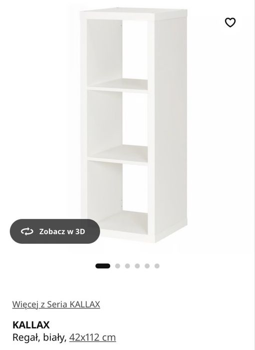 Regal Ikea bialy