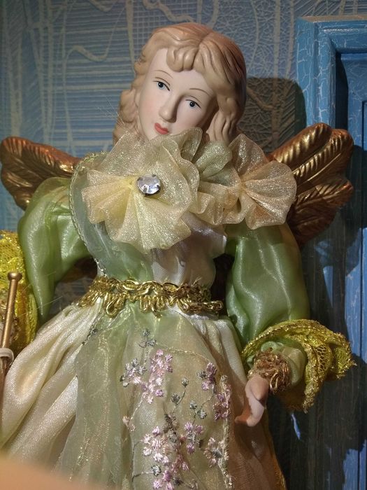 Красивая Винтажная кукла ангел Состояние идеал