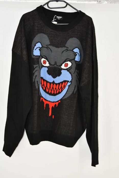 Męski sweter Cropp XL z nadrukiem akrylowy