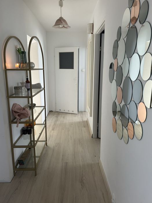 Złoty regal łuk szkło metalart deco  Glamour