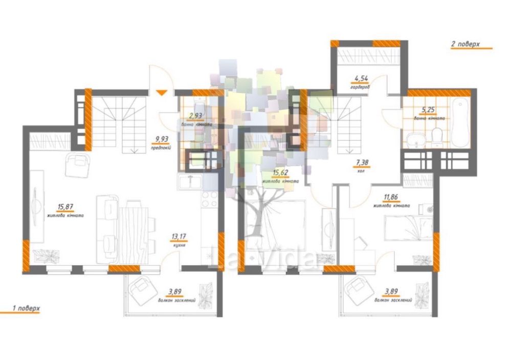 3-комнатная квартира по адресу ул. Ильенка Юрия (площадь 95 м²) - Atlanta.ua - фото 3