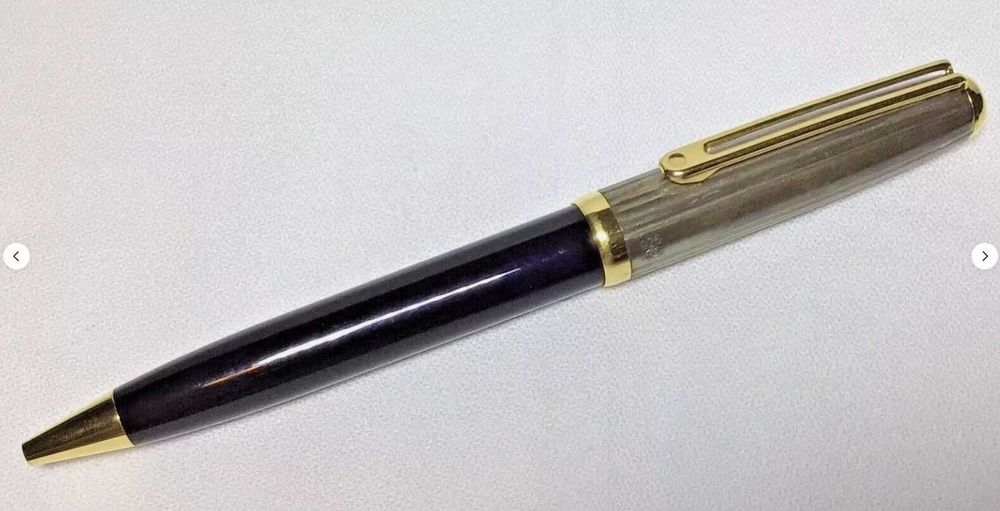 Inoxcrom Solid Silver Шариковая ручка, серебро S925 с золотой отделкой