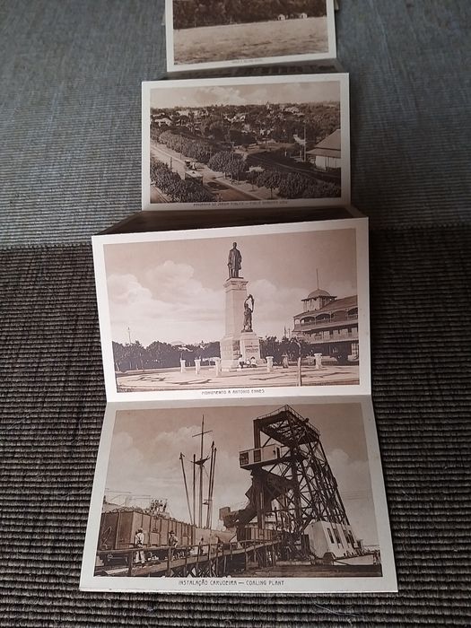 caderneta coleção 10 postais antigos de Lourenco Marques, Moçambique