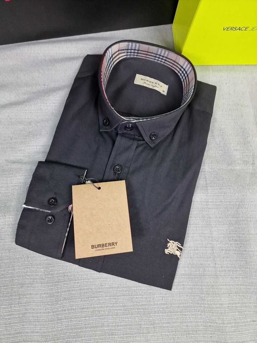 Męska koszula Burberry długi rękaw kolory premium M-XXXL