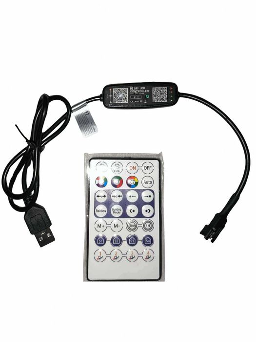 Sterownik Bluetooth Muzyczny do taśm cyfrowych WS2811 WS2812B Pilot