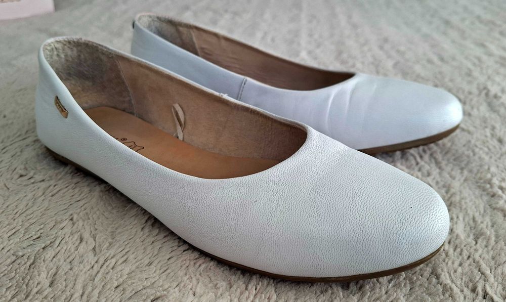 Baleriny Lasocki białe, rozm. 40