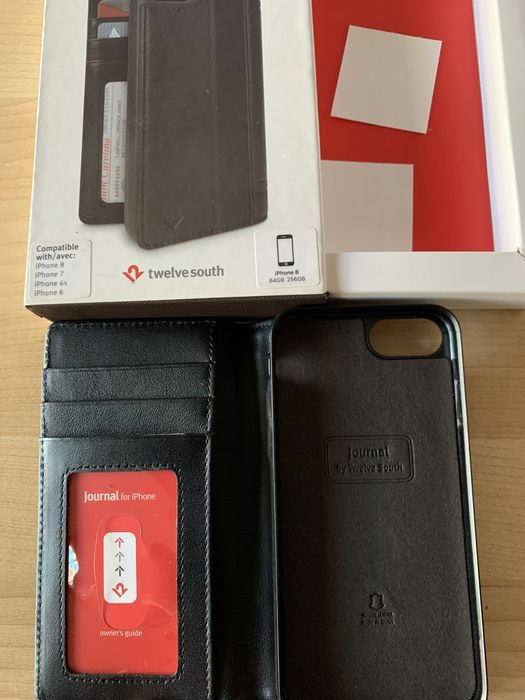 Twelve South - Capa em pele genuína para iPhone SE/8/7/6/6s