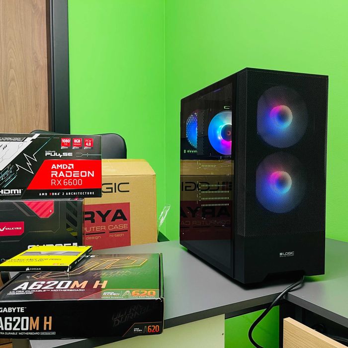 PC Gaming Ryzen 5 7500F, RX 6600 8GB, 32GB DDR5