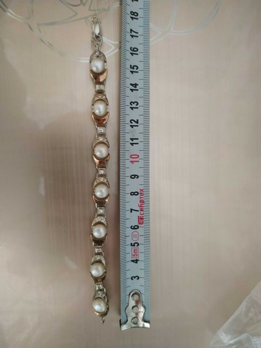 Женский серебреный браслет новый, хороший подарок