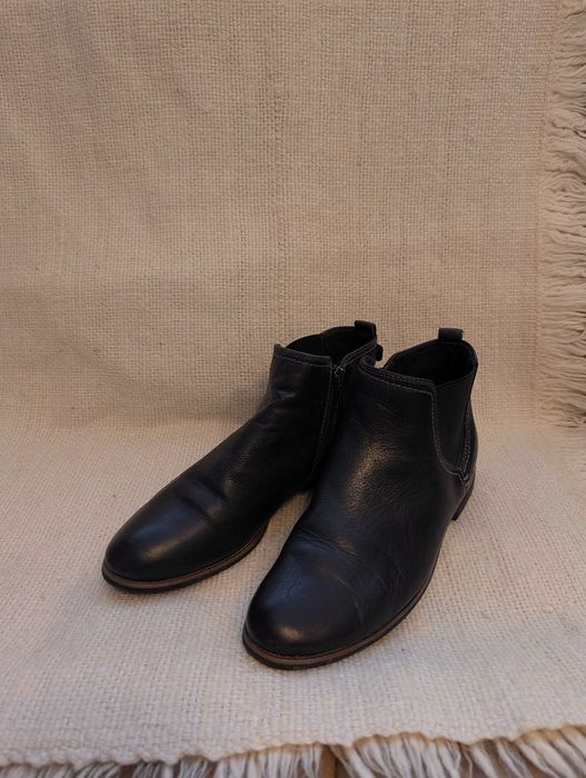 Botki skórzane damskie