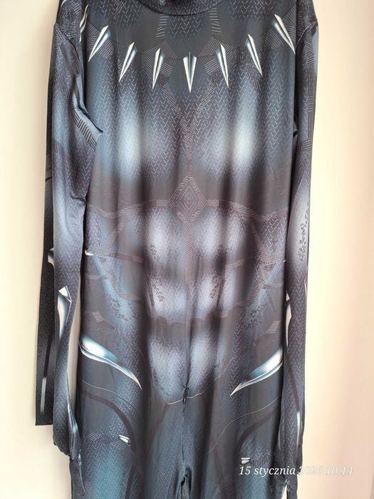 Strój Czarna Pantera Marvel z maską kostium cosplay roz. 190