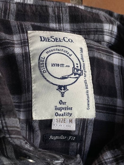 Рубашка Diesel оригінал вінтажна M у клітинку