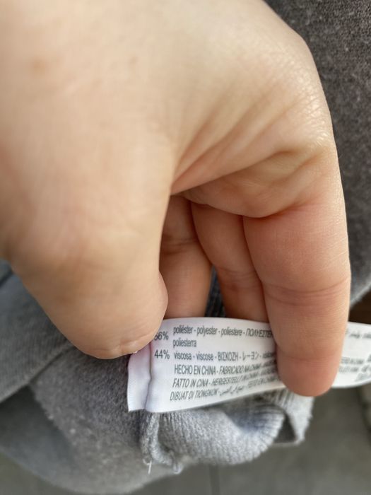 Bluza kaptur dzianina Oysho L 40 szary