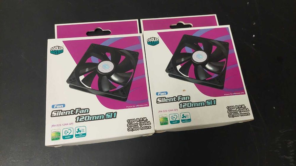 2 unidades - Ventoinha Silenciosa 120mm SL1 - Cooler Master