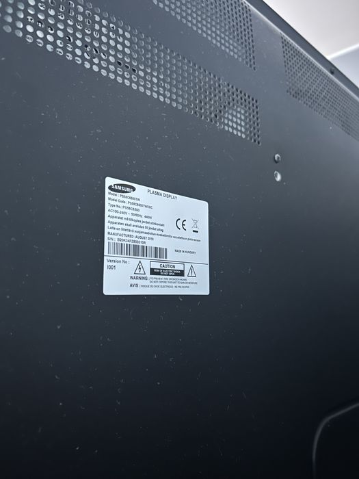 Samsung TV Plasma 58” Full HD - Plasma Gigante