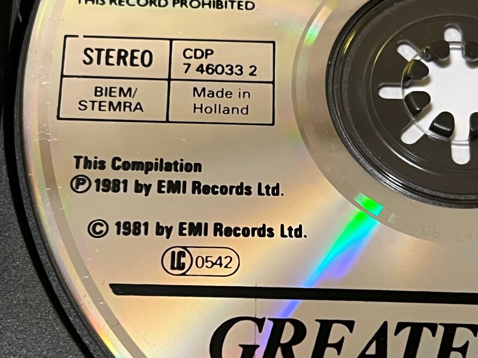 Queen CD Greatest Hits 1wyd. 1981 EMI Records