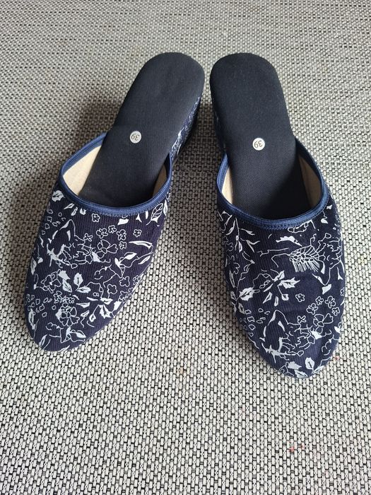 Ręcznie robione pantofle damskie z bawełny