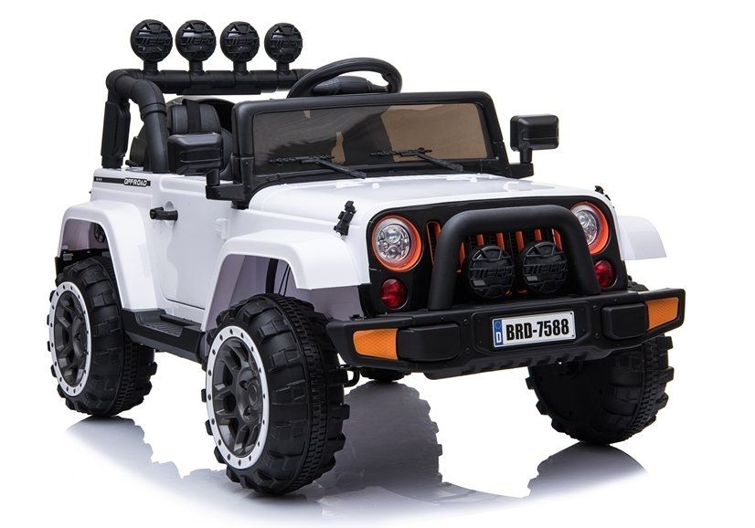 Auto Na Akumulator Jeep Brd-7588  Biały 4X4