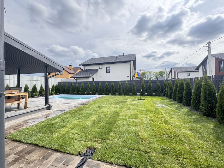 Аренда дома с басейном в Гатном, в котеджном городке! 15 мин Теремки