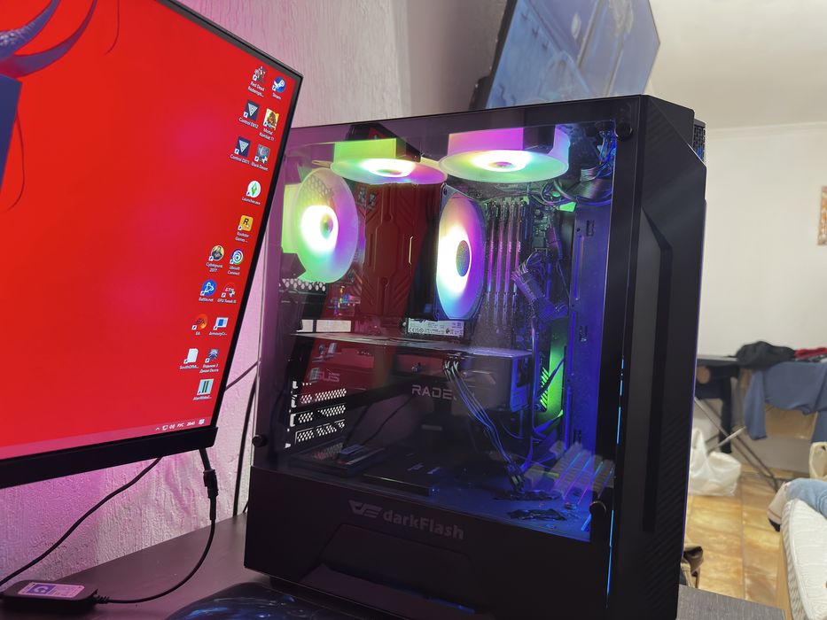 Игровой ПК / Gaming PC / RGB / Тянет все игры / Готовый комплект