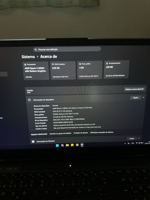 Portátil Gaming Lenovo Legion 5