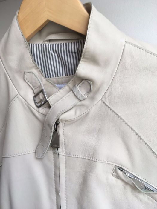 ZARA MAN kurtka 100% skóra naturalna owcza miękka 38 M