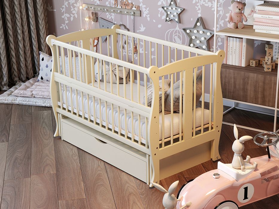Ліжечко дитяче Грація Колір Слонова Кістка