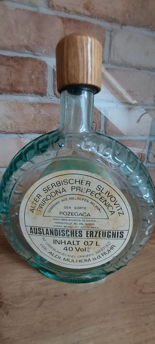 Butelka po Śliwowicy  Jugosłowiańskiej 1975 rok