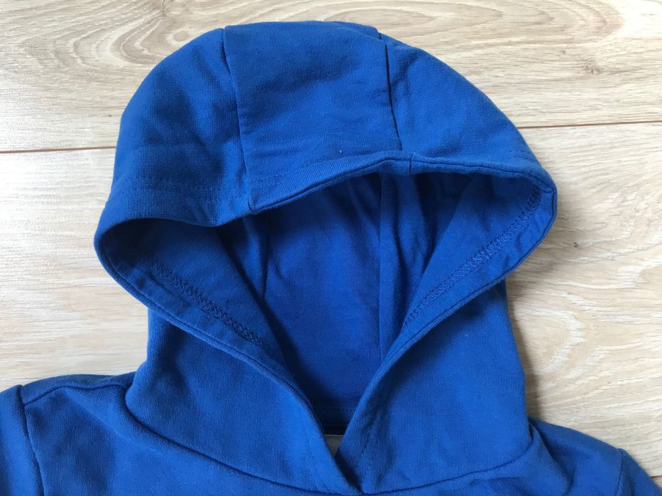 Bluza z kapturem, niebieska bluza z napisem New York; Sinsay; rozm.116