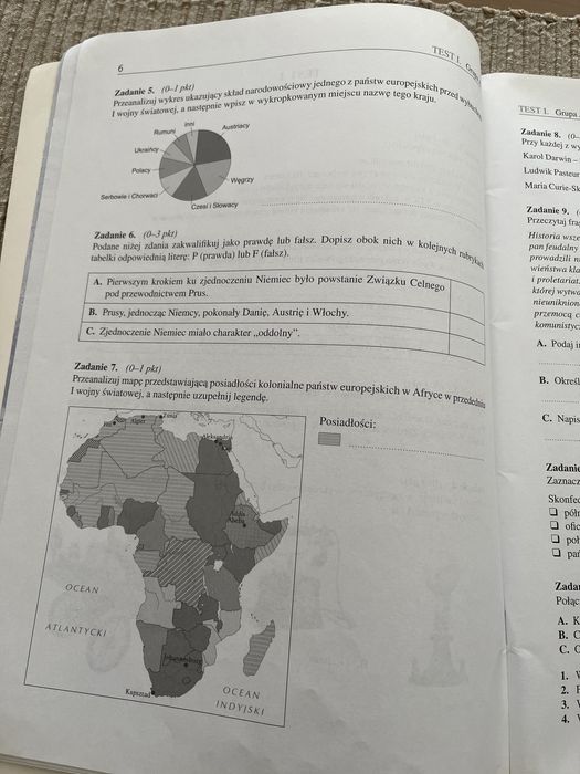 Sprawdziany do gimnazjum, historia, GWO