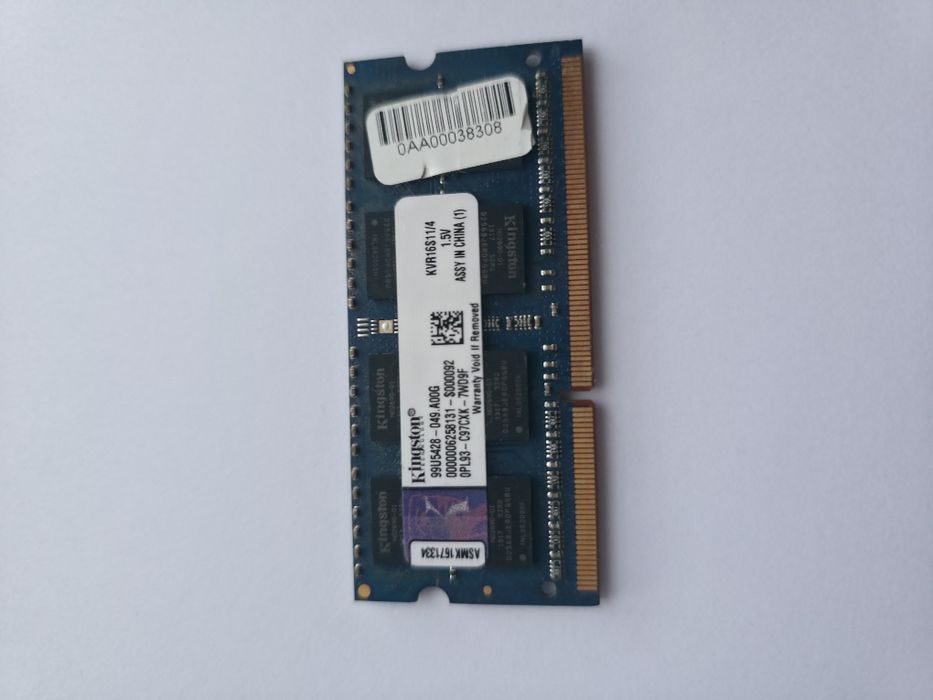 Pamięć ram  Kingston ValueRAM 4 GB ddr3