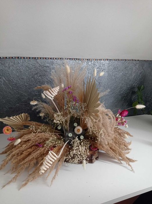 Stroiki na plastrach drewna – styl boho / rustykalny