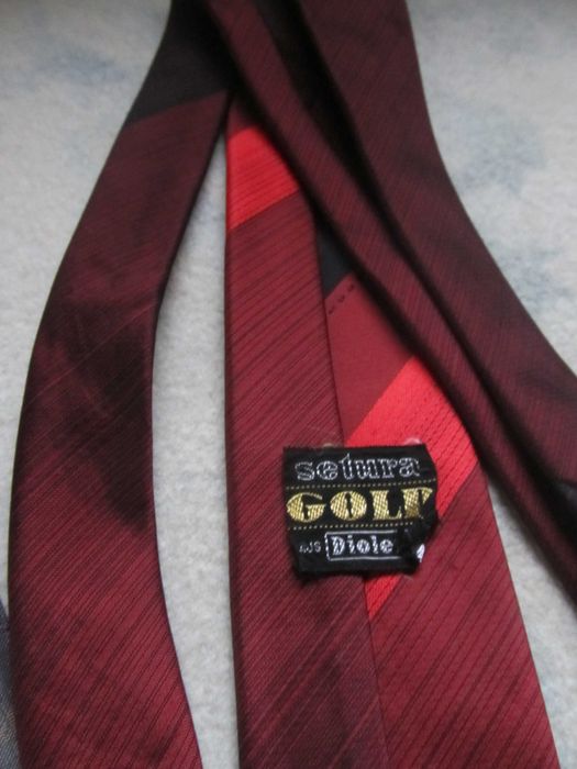 Галстук винтаж Узкий Alpi Arseda, Setura Gold и Prague Centrotex