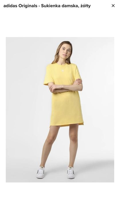 żółta sukienka Adidas Original