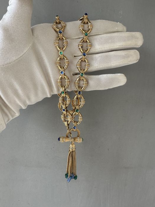 Кольє Franklin Mint,вінтаж,покриття 22 К