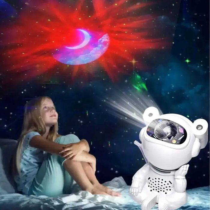 Projektor Gwiazd Lampka Nocna Rzutnik dla Dzieci Kosmos Pilot USB