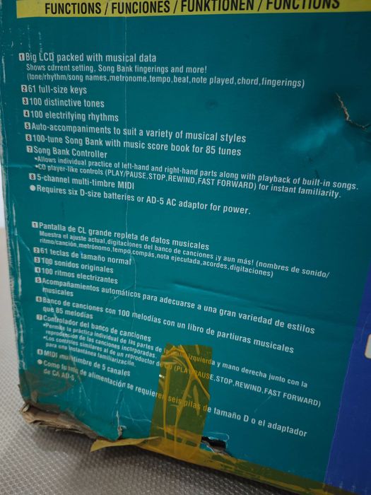 Órgão Eletrônico Casio CTK 501 Vintage Nunca Utilizado