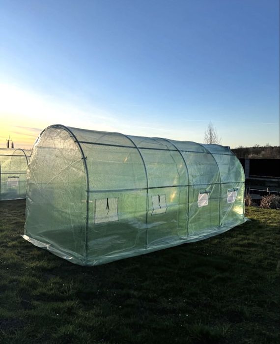 ПОЛЬСЬКА теплиця парник з плівкою і вікнами. Теплица. Пленка. Плівка