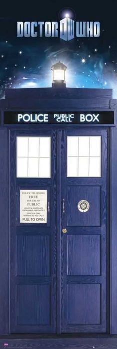 Doctor Who Tardis Plakat serialowy 53x158 cm | Nowy Serial TV Sci-Fi Policja