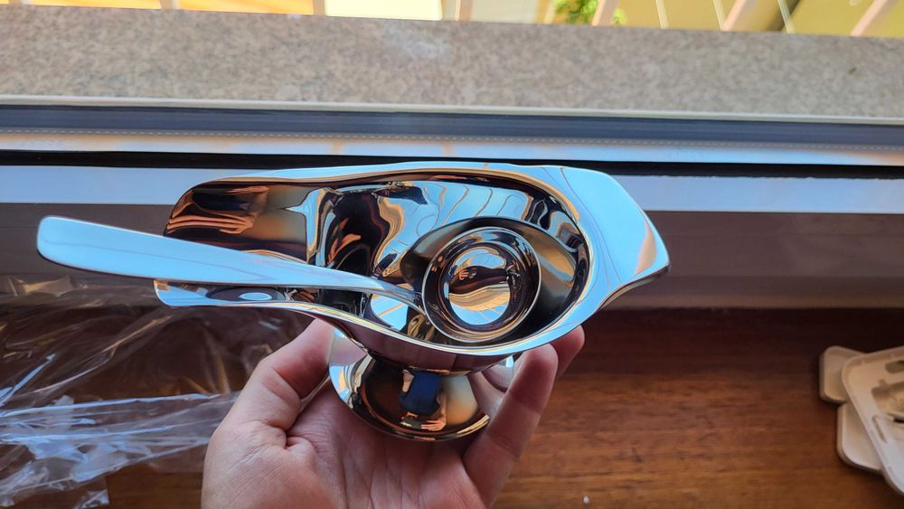 Taça + colher para molho NOVO