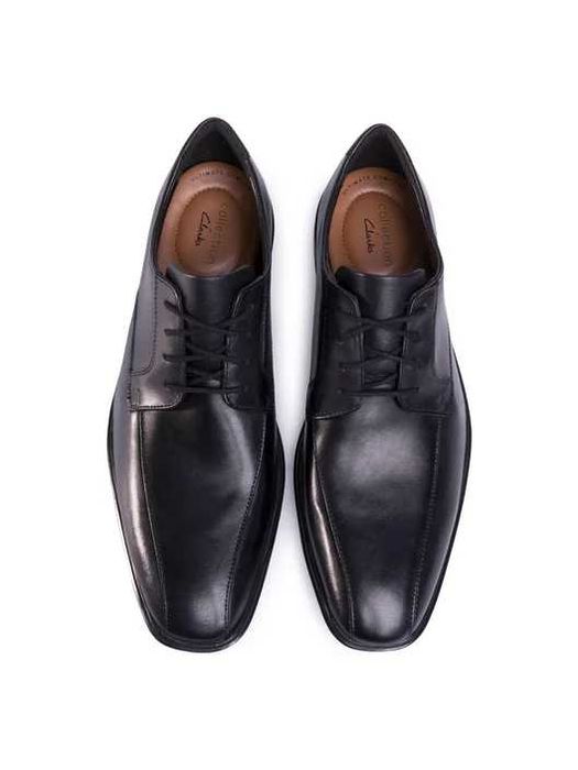 Clarks Półbuty Bensley Run Czarny rozmiar 42,5 26,5 cm jak nowe