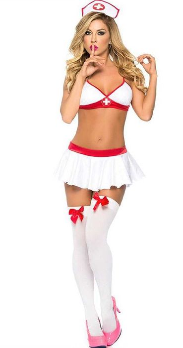 Сексуальный костюм Медсестра эротическое нижнее белье еротична білизна