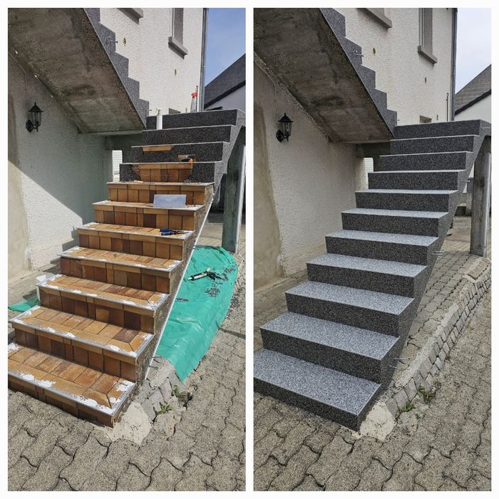 Kamienny dywan na schody balkony I tarasy.